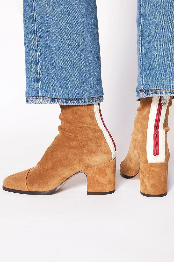 Vivienne™ | Bottines Modernes Contrastées
