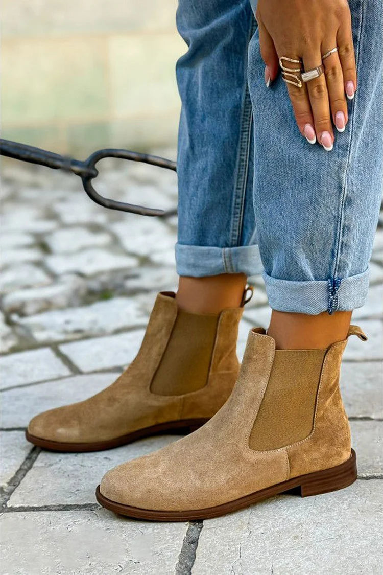 Maria™ | Bottines Chelsea en daim