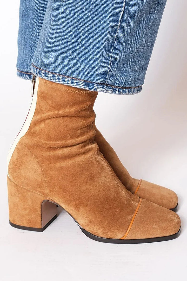 Vivienne™ | Bottines Modernes Contrastées