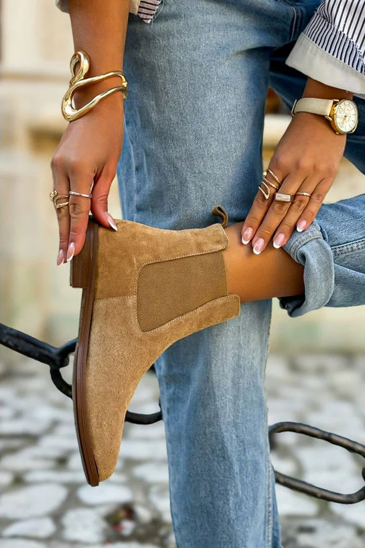 Maria™ | Bottines Chelsea en daim
