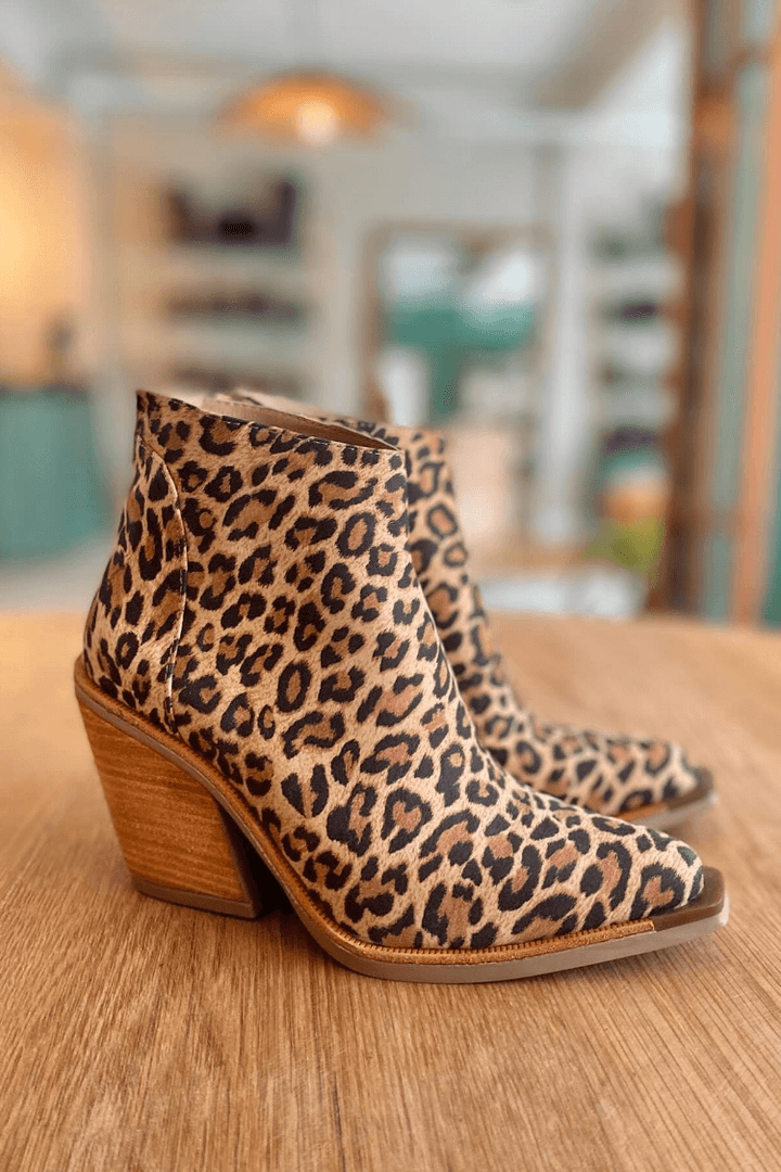Camille™ | Bottines Imprimé Léopard