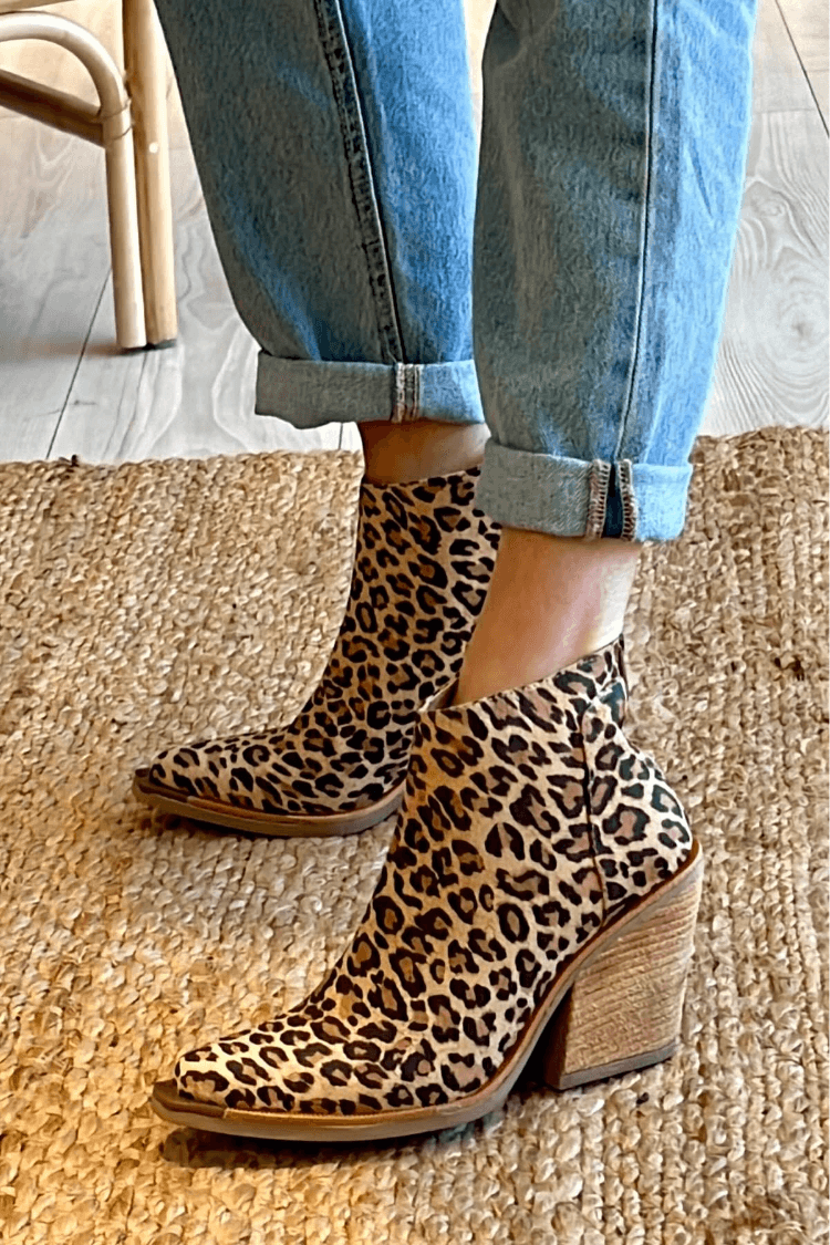 Camille™ | Bottines Imprimé Léopard